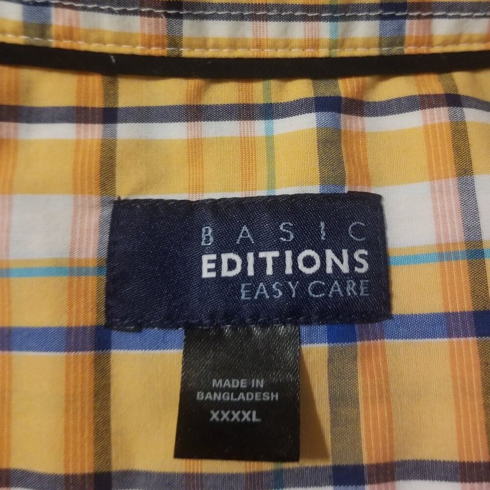 *pumpkin orange* plaid 4XL shirt - Picture 6 of 8